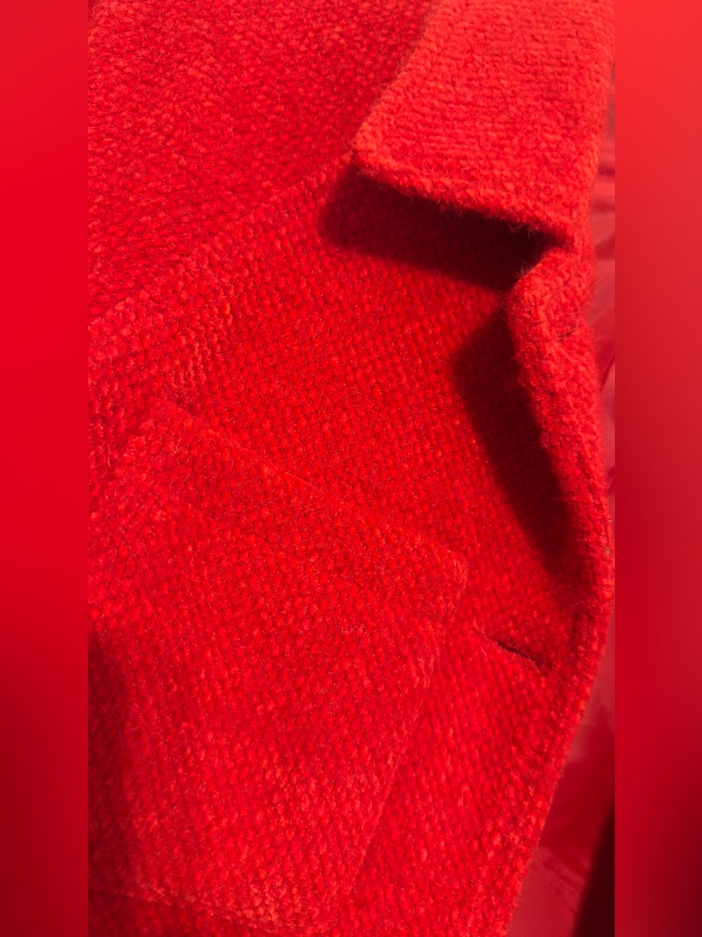 Tribal Red Textured Button-Front Jacket - Picture 4 of 6